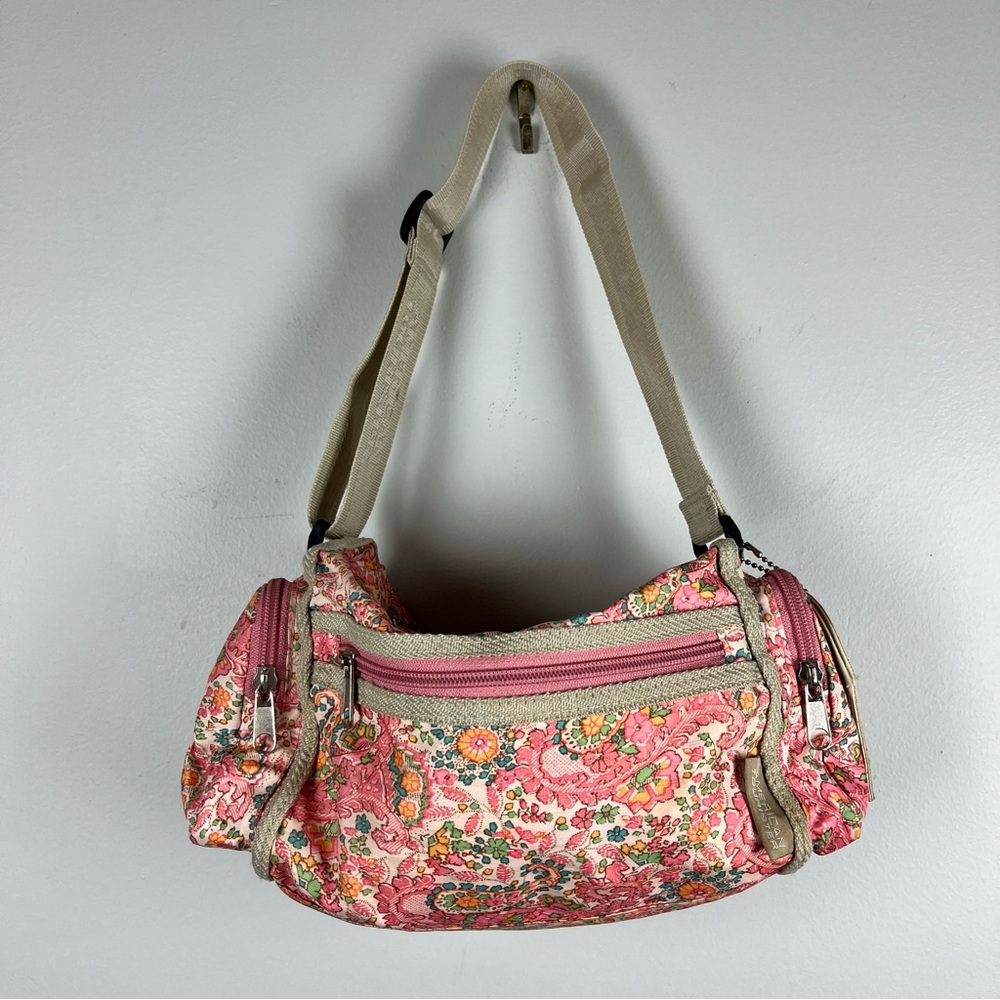 VTG American Tourister Pink Paisley Shoulder Purse Bag Cottagecore Feminine Y2K